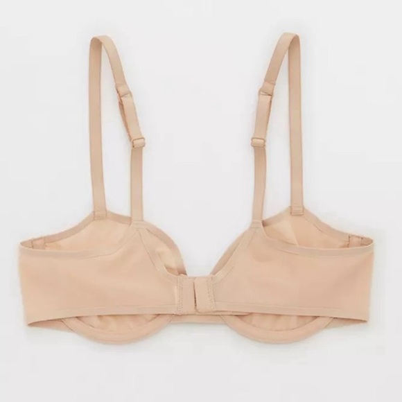 Aerie SMOOTHEZ Nude Mesh Balconette Bra NWT - Picture 2 of 4